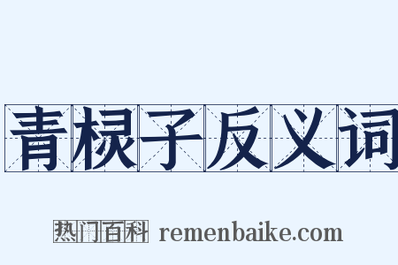 青棂子反义词是什么意思的图片